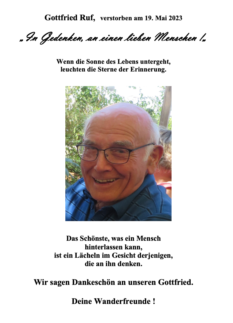 Trauer Joachim Mueller
